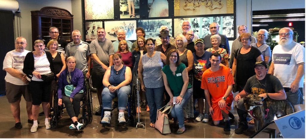 Voices of Hope members at the automobile museum