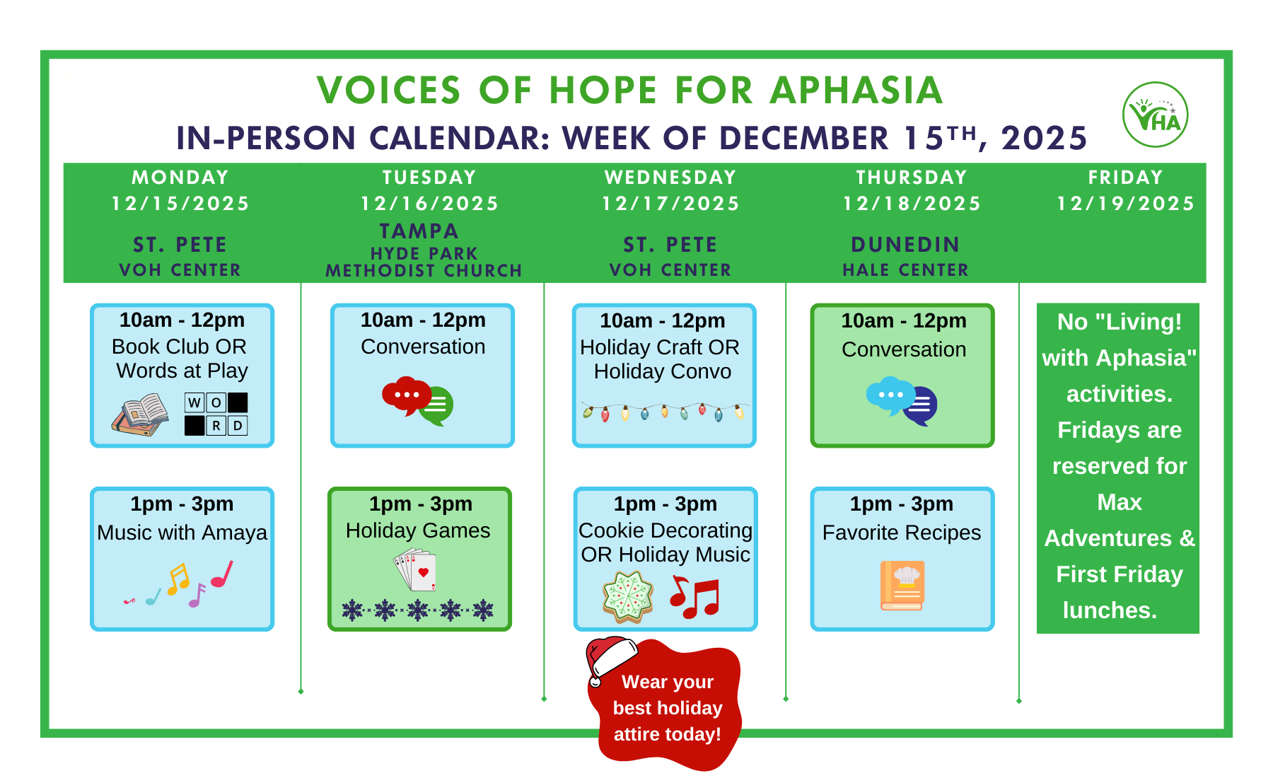 December 15 2025 - in person In-Person Calendar