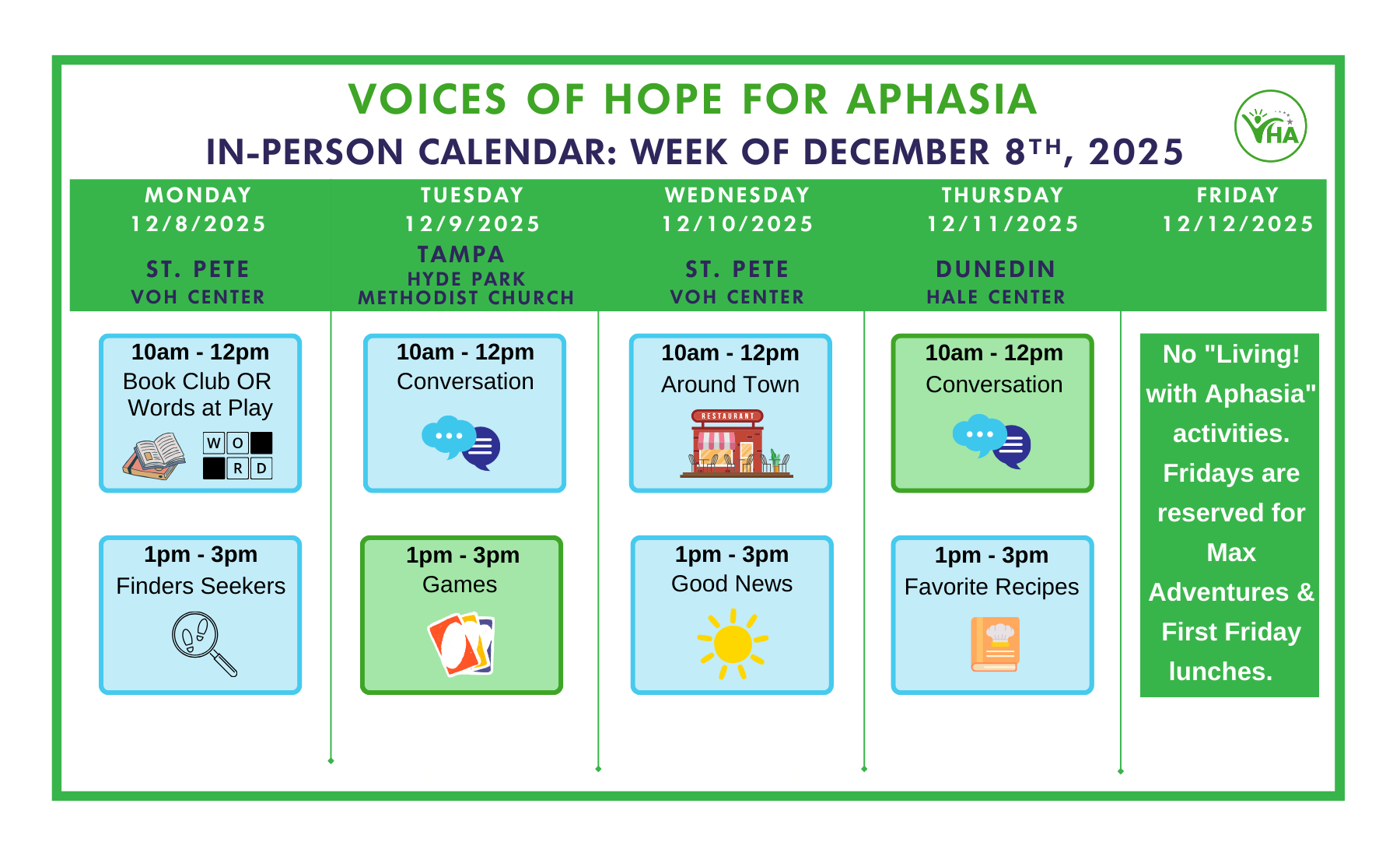 December 8 2025 - in person In-Person Calendar