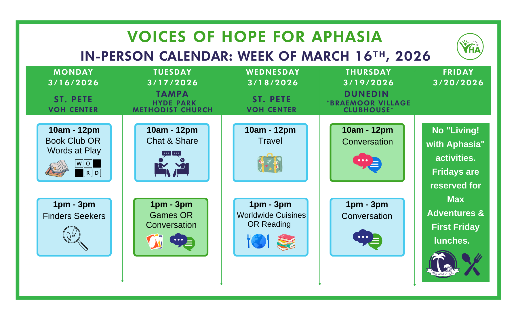 March 16 2026 - in person In-Person Calendar