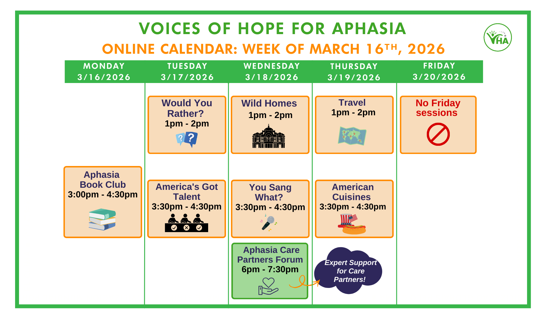 March 16 2026 - online Online Sessions