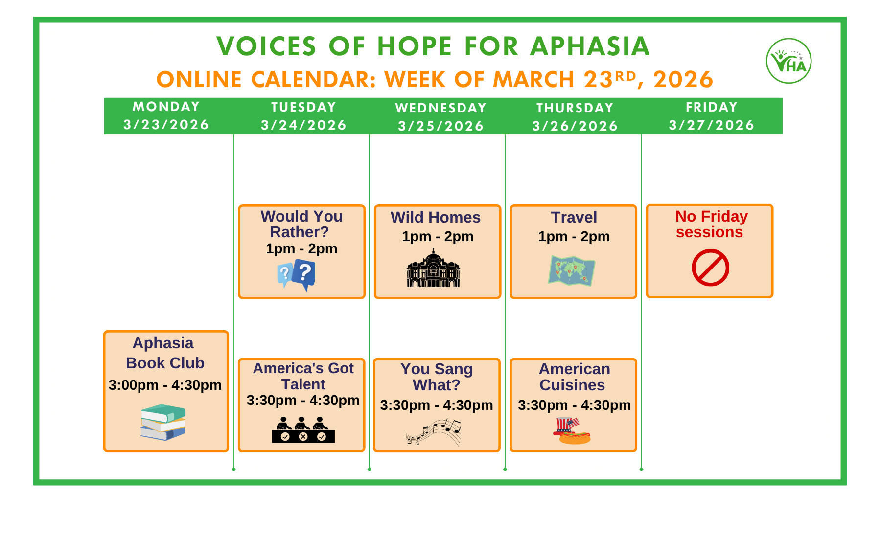 March 23 2026 - online Online Sessions