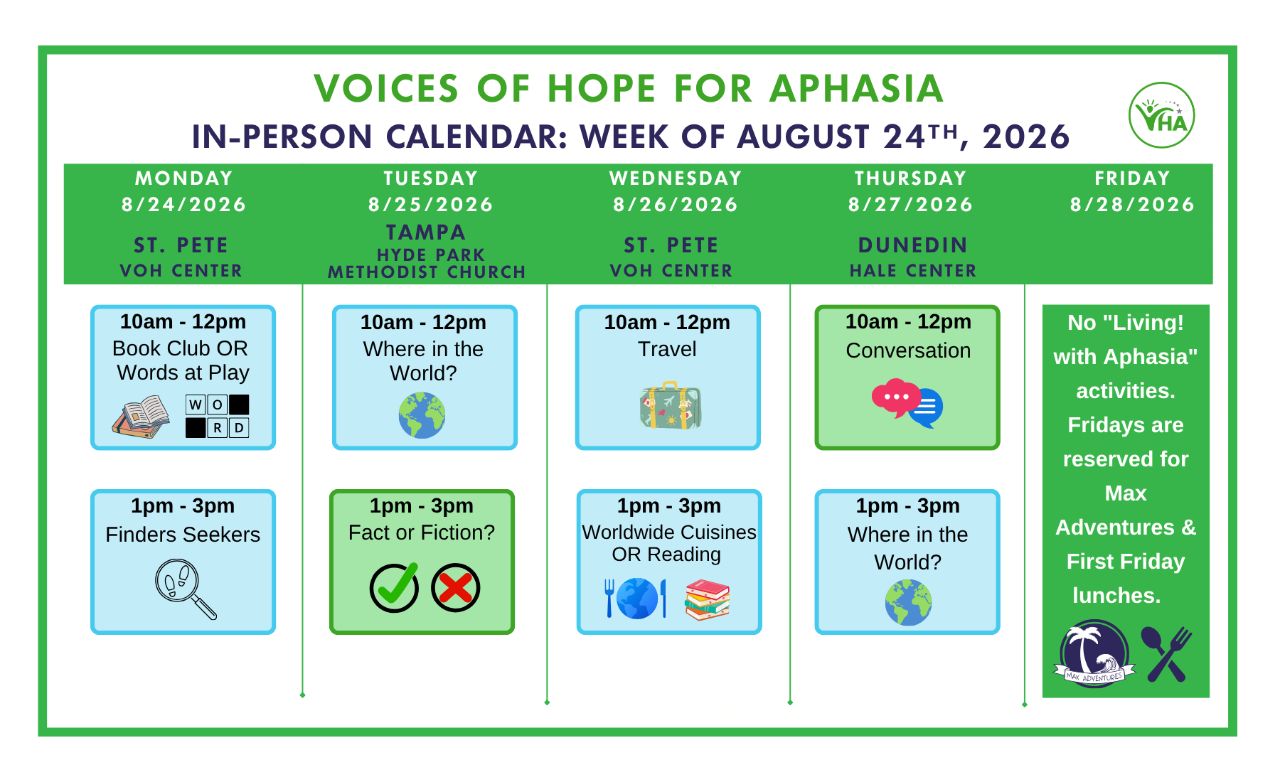 August 24 2026 - in person In-Person Calendar