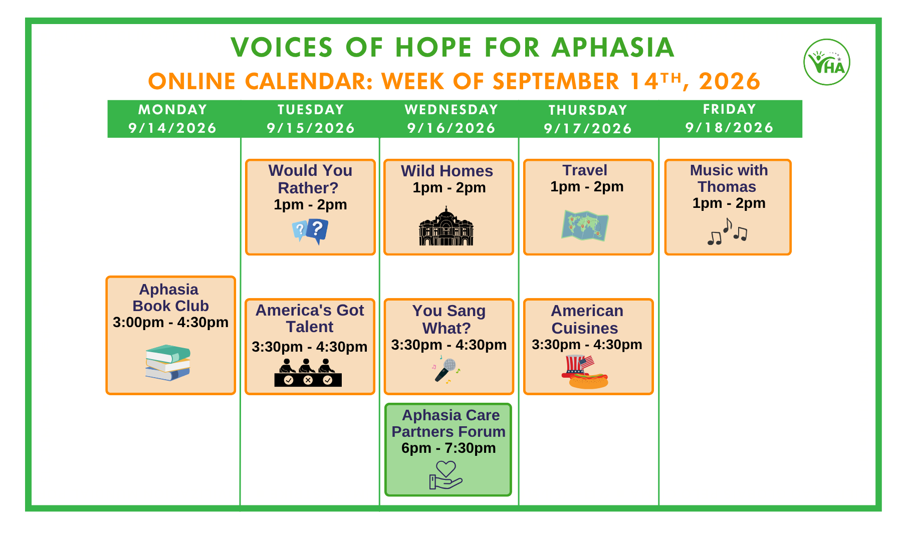 September 14 2026 - online Online Sessions